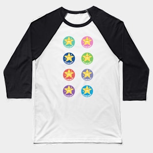 Excellent star Reward for students Pack of 8 Baseball T-Shirt